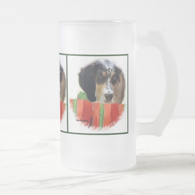 Chope Givrée Français Setter Cadeaux de Noël (Droit)