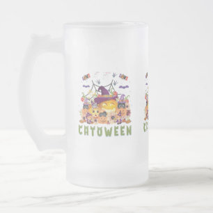 Chope Givrée Fun Casquette violet Catoween, mignon Citrouille o