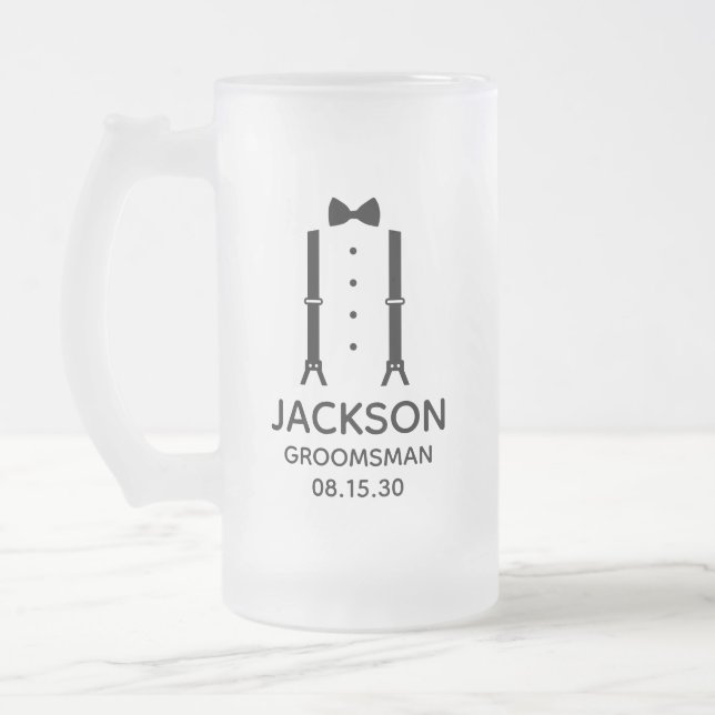 Chope Givrée Garçon d'honneur noeud papillon noir (Gauche)