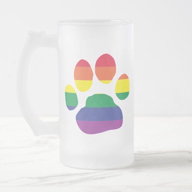 Chope Givrée Gay-Pride-Paw-Print (Gauche)