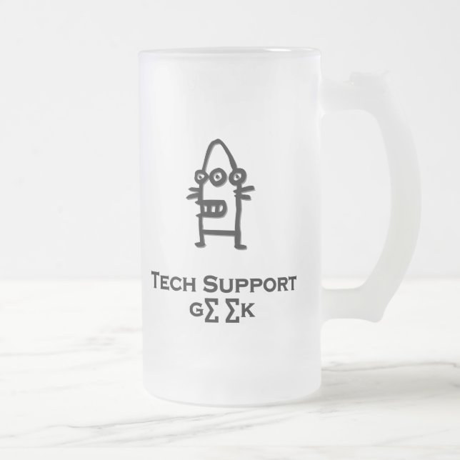 Chope Givrée Geek de support technique pour trois yeux (Droit)