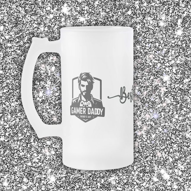 Chope Givrée Geek gamer papa Fête des pères heureuse | (Créateur téléchargé)