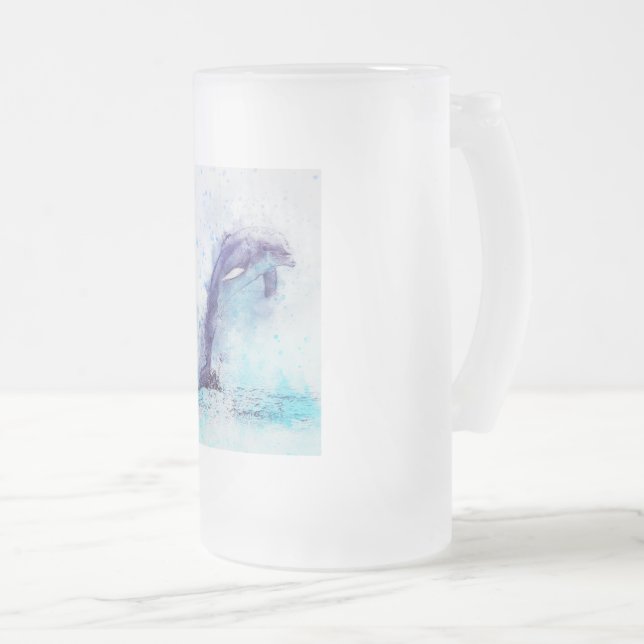 Chope Givrée Givré, verre, stein, 16oz, coutume, conception (Devant droit)