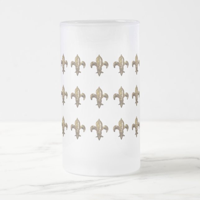 CHOPE GIVRÉE GOLD FLEUR DE LIS PRINT ANTIQUED (Centre)