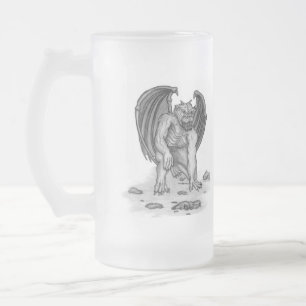 Chope Givrée Golem Gargoyle noir et blanc