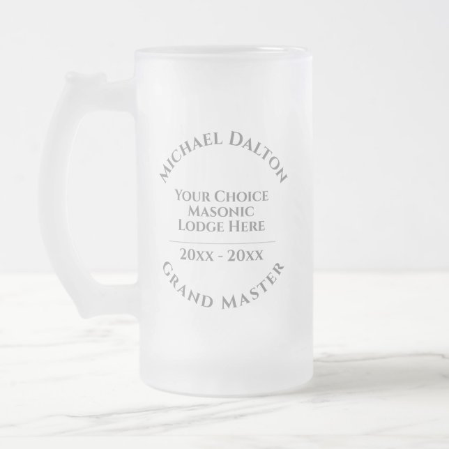 Chope Givrée Grand Maître Maçonnique (Gauche)