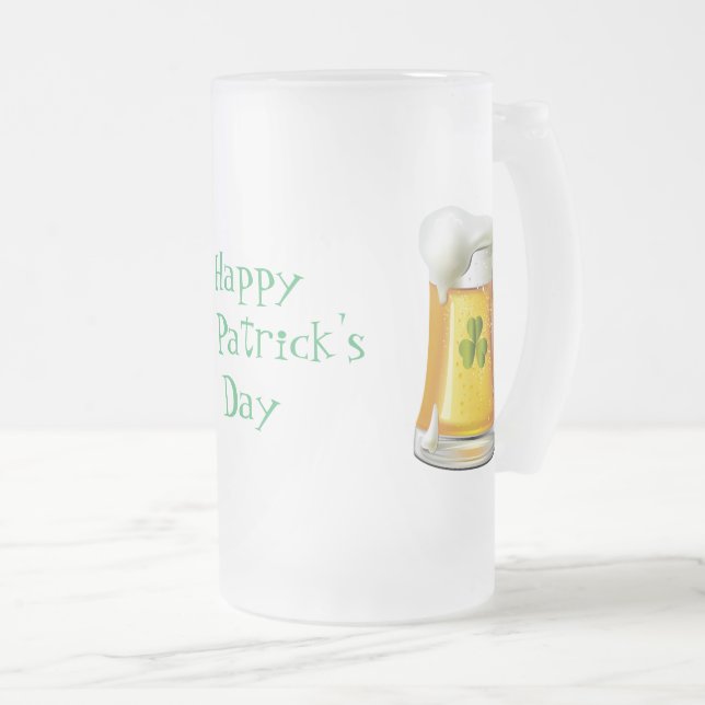 Chope Givrée Grande Mug-St. Patrick's Day congelé (Devant droit)