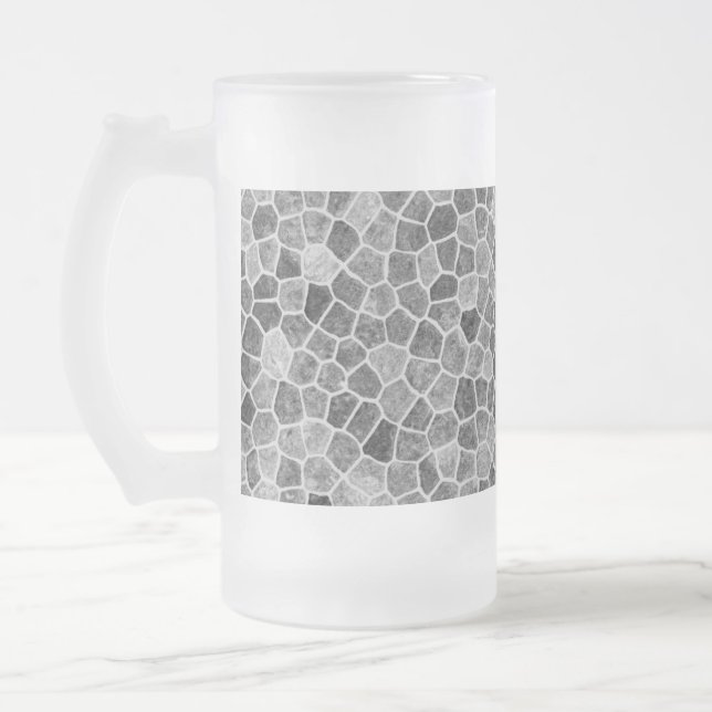 Chope Givrée Gris ultime pavé patchwork motif terrazzo (Gauche)