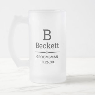 Chope Givrée Groomsman Monogrammed