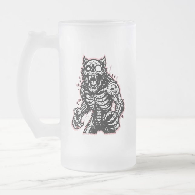 Chope Givrée Halloween effrayant Zombie Werewolf (Gauche)