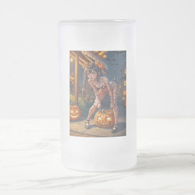 Chope Givrée Halloween Monster Jack-o-Lantern & Bat Vixen Girl (Centre)