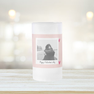 Chope Givrée Heureuse Sainte-Valentin   Coeur rose et rouge   C