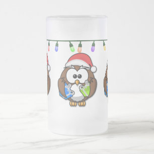 Chope Givrée hibou de fête de père Noël