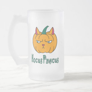 Chope Givrée Hocus pawcus citrouille d'Halloween chat roux magi