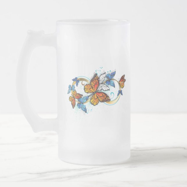 Chope Givrée Infinité de papillons monarques (Gauche)