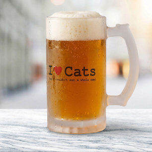 Chope Givrée J'adore les chats (mais je ne pourrais pas en mang