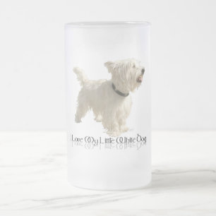 Chope Givrée J'adore mon petit chien blanc - Westie