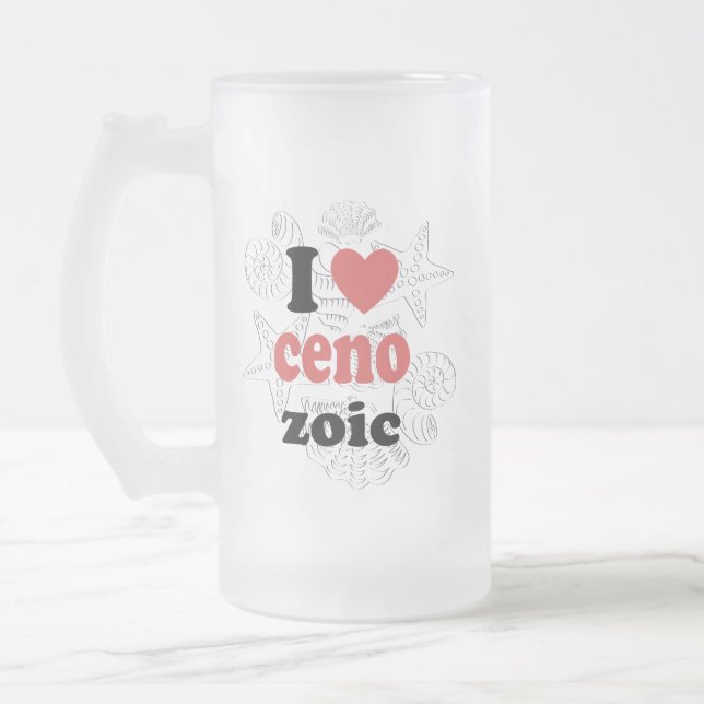Chope Givrée J'aime Cénozoïque drôle de citation pour les scien (Gauche)