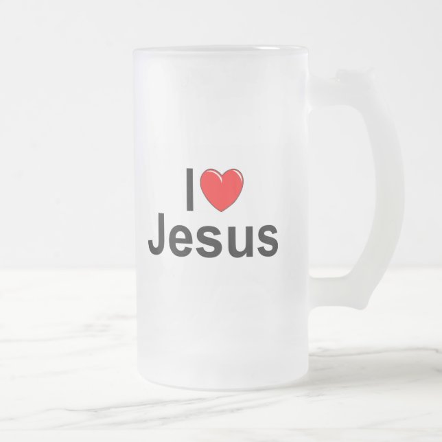 Chope Givrée J'aime (coeur) Jésus (Droit)