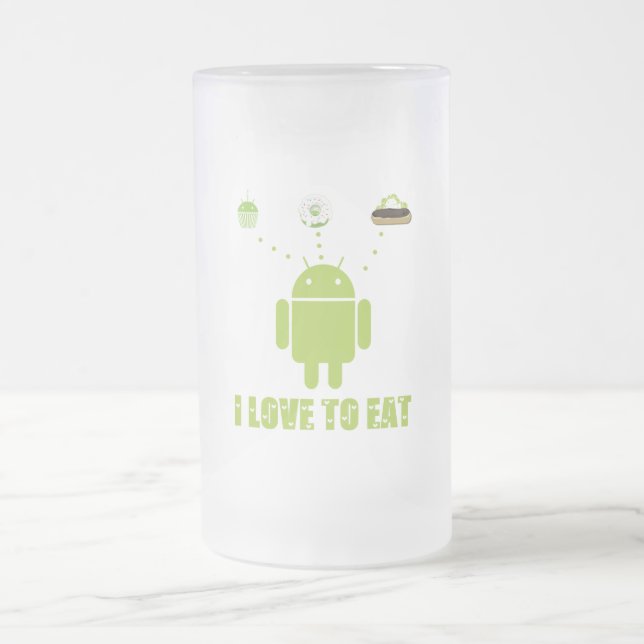 Chope Givrée J'aime manger (l'humour androïde de programmateur (Centre)