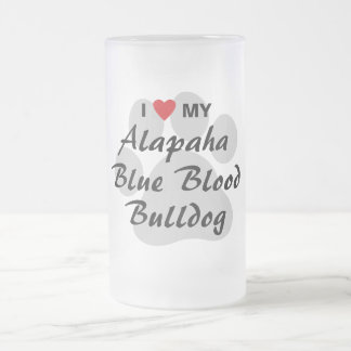 Chope Givrée J'aime mon bouledogue de sang bleu d'Alapaha