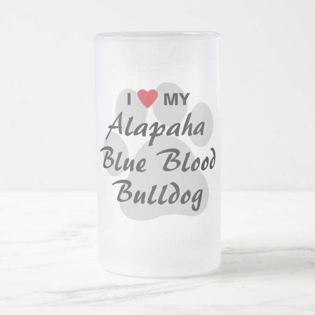 Chope Givrée J'aime mon bouledogue de sang bleu d'Alapaha (Centre)