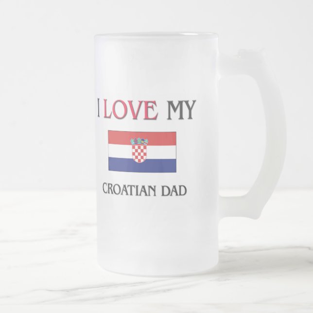 Chope Givrée J'aime mon papa croate (Droit)