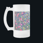 Chope Givrée Jardin italien Gustav Klimt<br><div class="desc">Mug de bière en verre dépoli avec peinture à l’huile de Gustav Klimt,  Paysage du jardin italien (1913). Un beau jardin de fleurs colorées : rouge,  blanc,  rose,  violet. Un grand cadeau pour les amateurs d'art Art Nouveau et autrichien.</div>