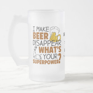 Chope Givrée Je fais disparaître la bière coutume
