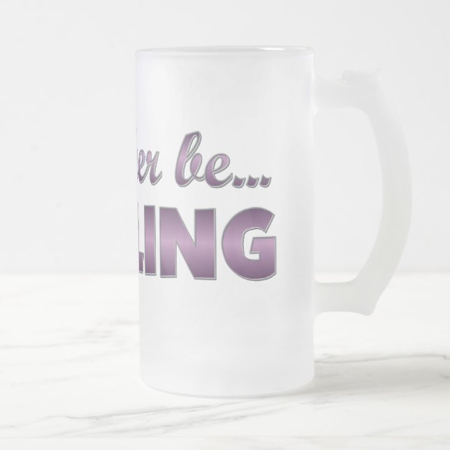 Chope Givrée Je préférerais être BOWLING (violet) (Droit)