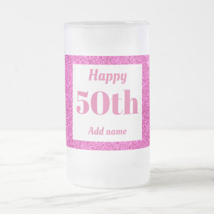 Chope Givrée Joli cadeau personnalisé en verre d'anniversaire 5