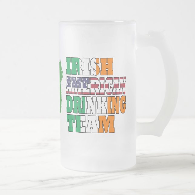 Chope Givrée Jour de la Saint Patrick irlandais américain (Droit)