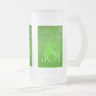Chope Givrée Joy Ornaments sur vert émeraude élégant