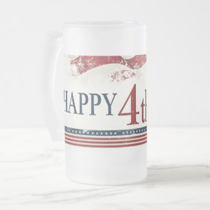 Chope Givrée Joyeux 4 juillet - Drapeau américain design vintag