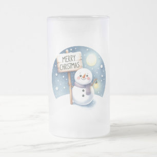 Chope Givrée Joyeux bonhomme de neige de Noël