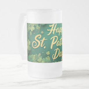 Chope Givrée Joyeux design de trèfle de la Saint-Patrick