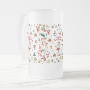 Chope Givrée Joyeux Motif de Noël