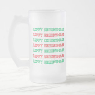Chope Givrée Joyeux Noël blanc