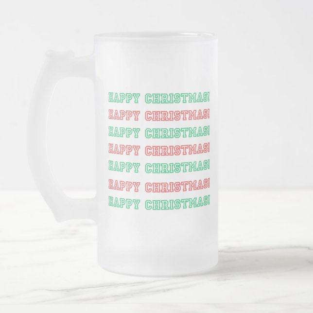 Chope Givrée Joyeux Noël blanc (Gauche)