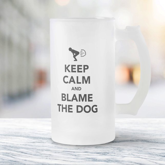 Chope Givrée Keep Calm and Blame The Dog (Créateur téléchargé)