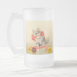 Chope Givrée Kitten avec ruban rouge