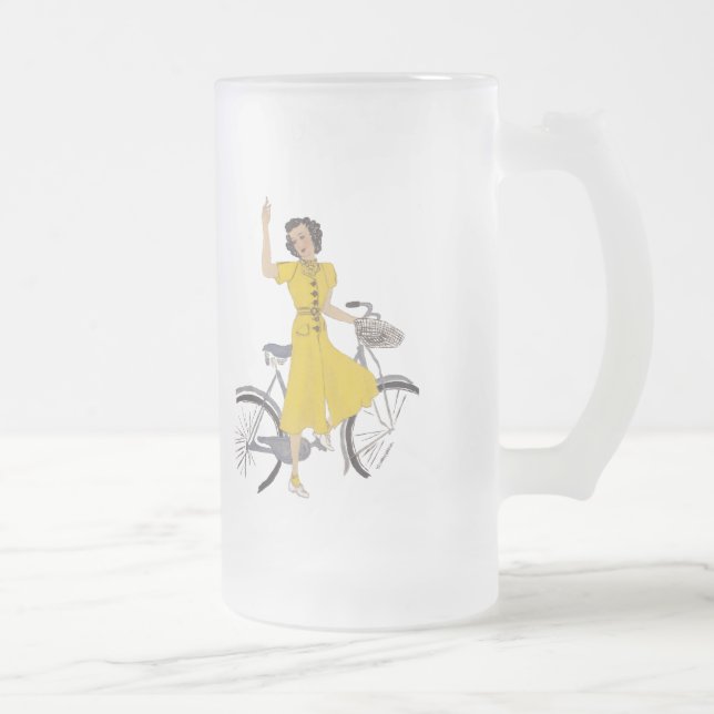 Chope Givrée La jolie femme de maman à vélo (Droit)
