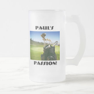 Chope Givrée La passion de Paul (golf) !  16oz. Stein.