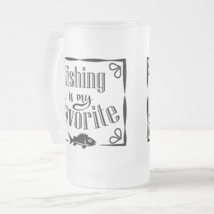 Chope Givrée La pêche est ma citation préférée