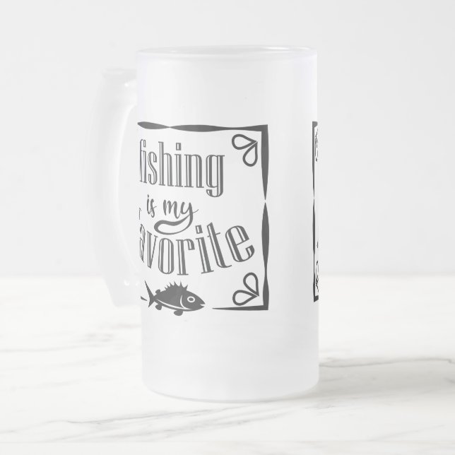 Chope Givrée La pêche est ma citation préférée (Devant gauche)