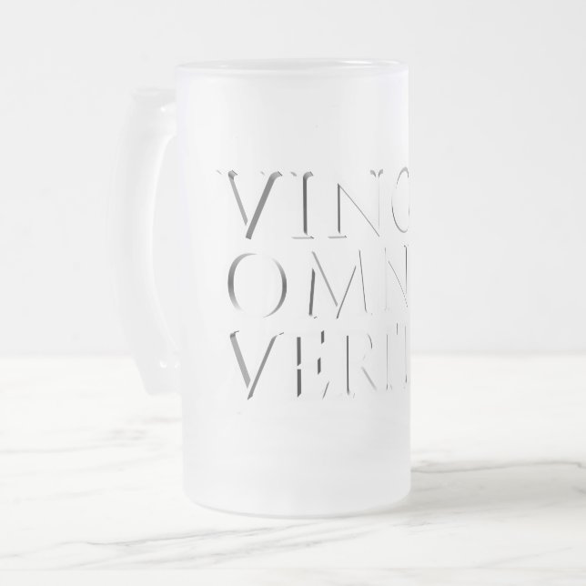 Chope Givrée LA VÉRITÉ TRIOMPHE DE TOUT - Bière Light Frosted G (Devant gauche)