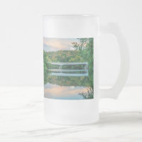 Lac Springfield Soirée Tranquillité Verre Frosted
