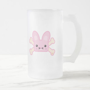 Chope Givrée lapin des os croisés roses kawaii