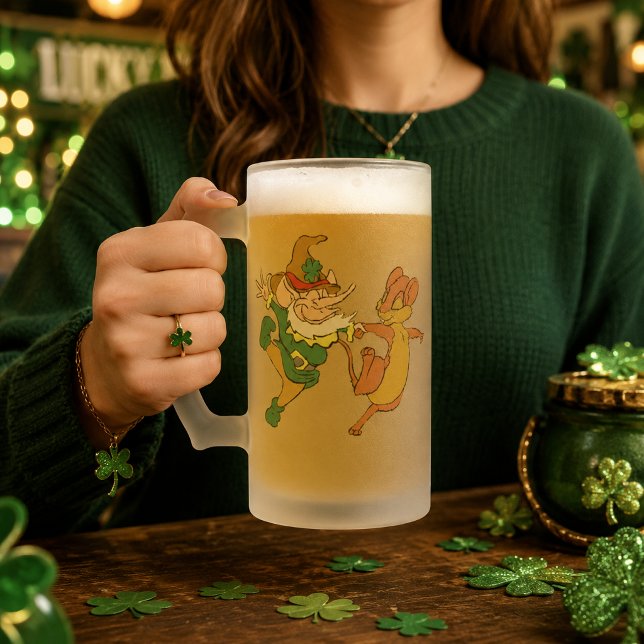 Chope Givrée Le drôle de couple de la St. Patrick (St. Paddy’s Odd Couple Frosted Glass Beer Mug)