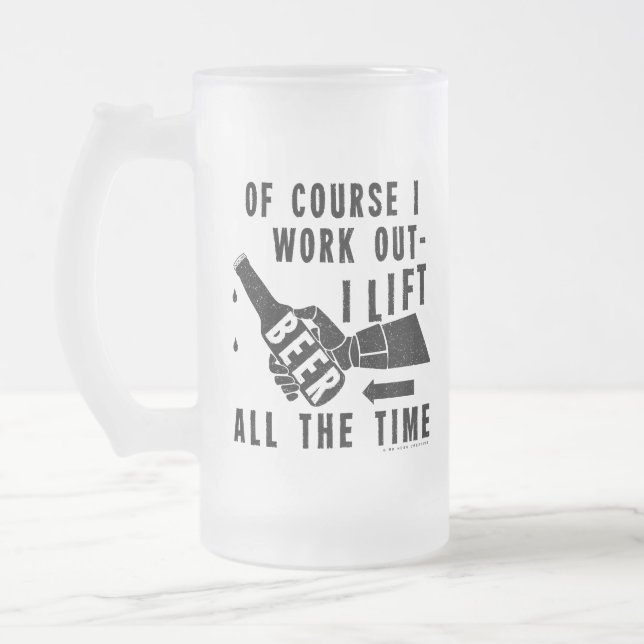 Chope Givrée Le Humour de la bière en noir (Gauche)